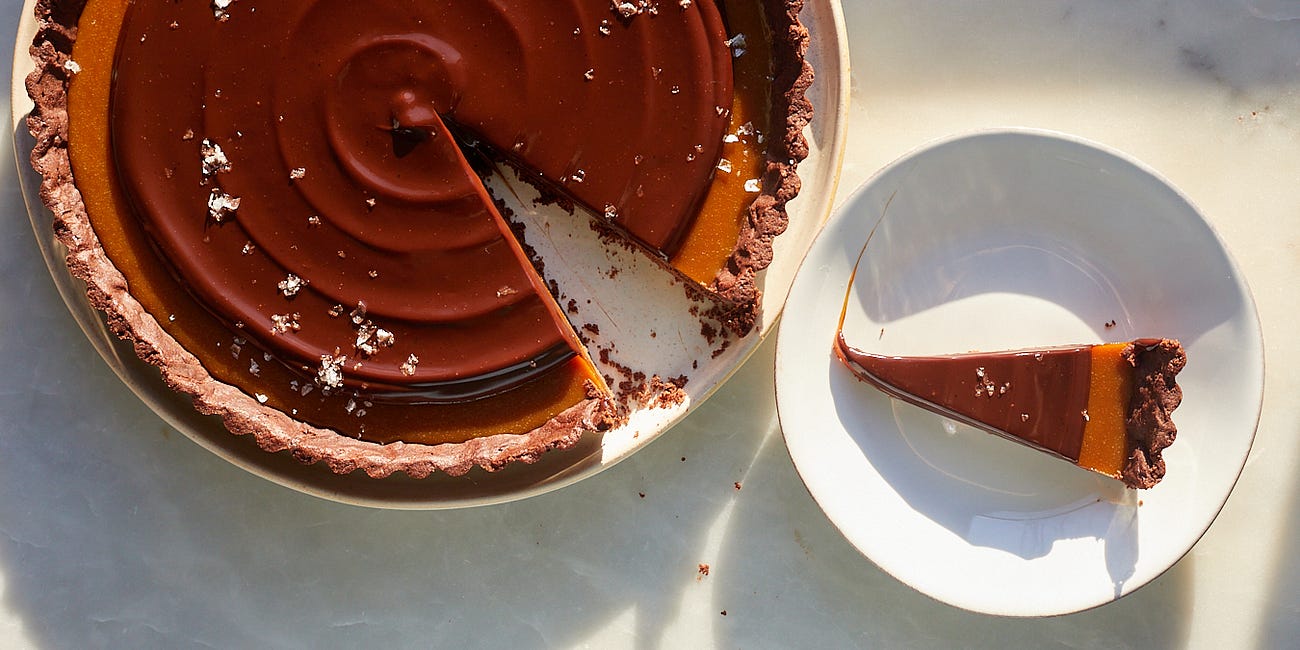 Coffee Caramel Chocolate Tart