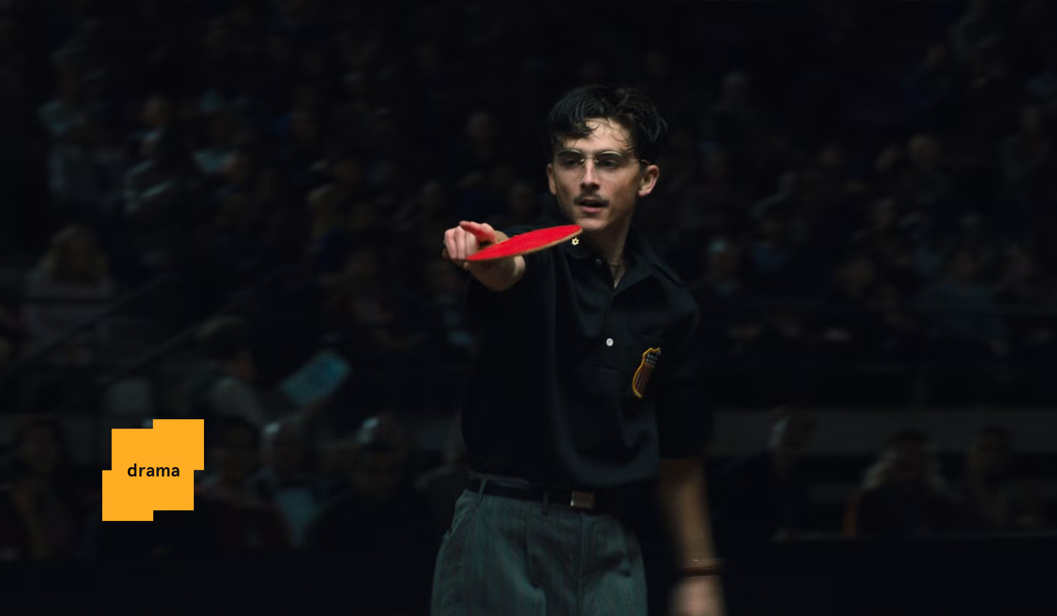 Timothée Chalamet as Marty Mauser in a scene from Marty Supreme.