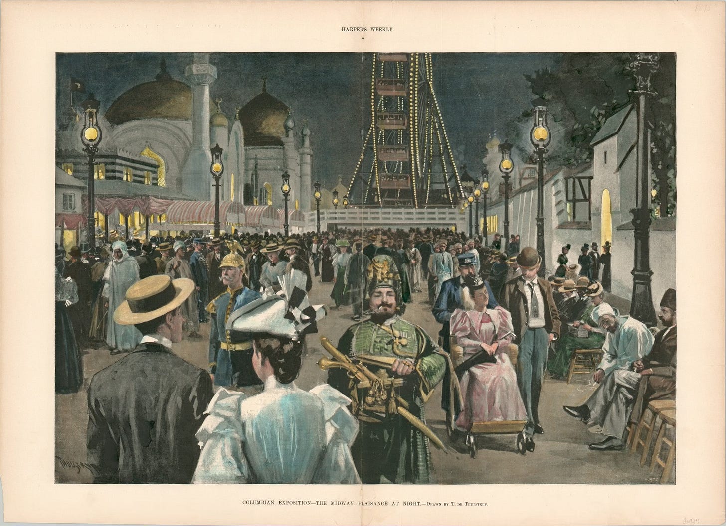 Midway Plaisance at World's Columbian Exposition