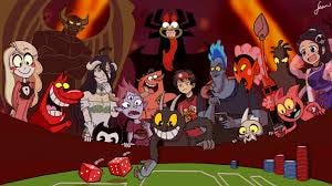 The demons have gathered around to see how this game of craps will play  out. | Crossover | Know Your Meme