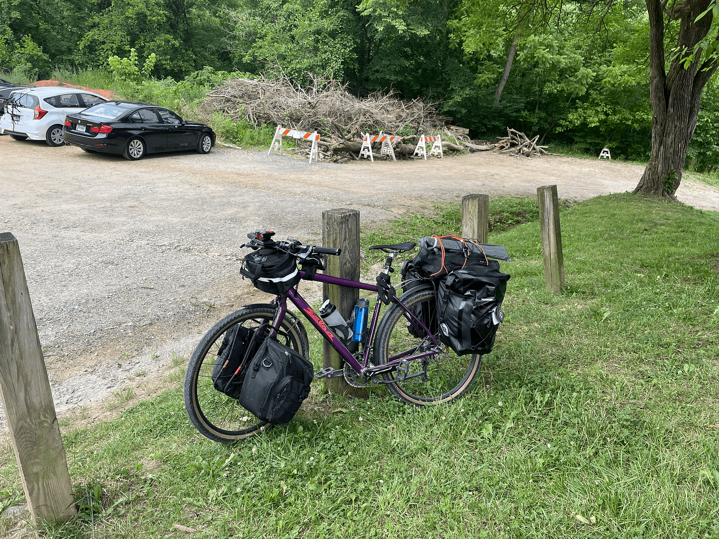 I Love America Tour: Starting gate, C&O Towpath