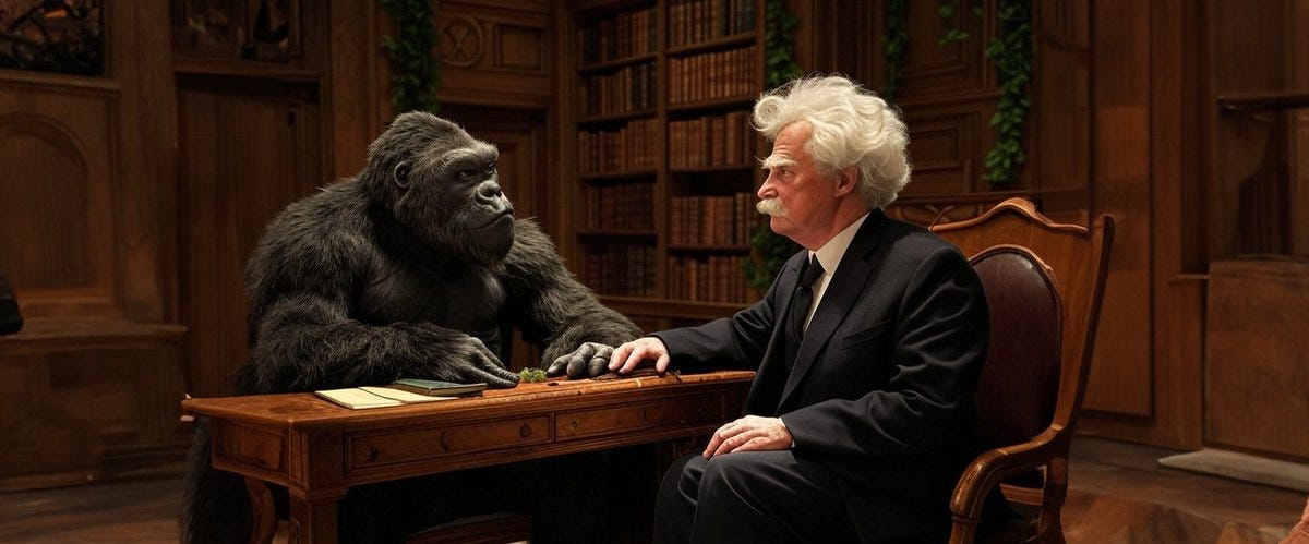 The oft-forgotten interview Kong did with Mark Twain.