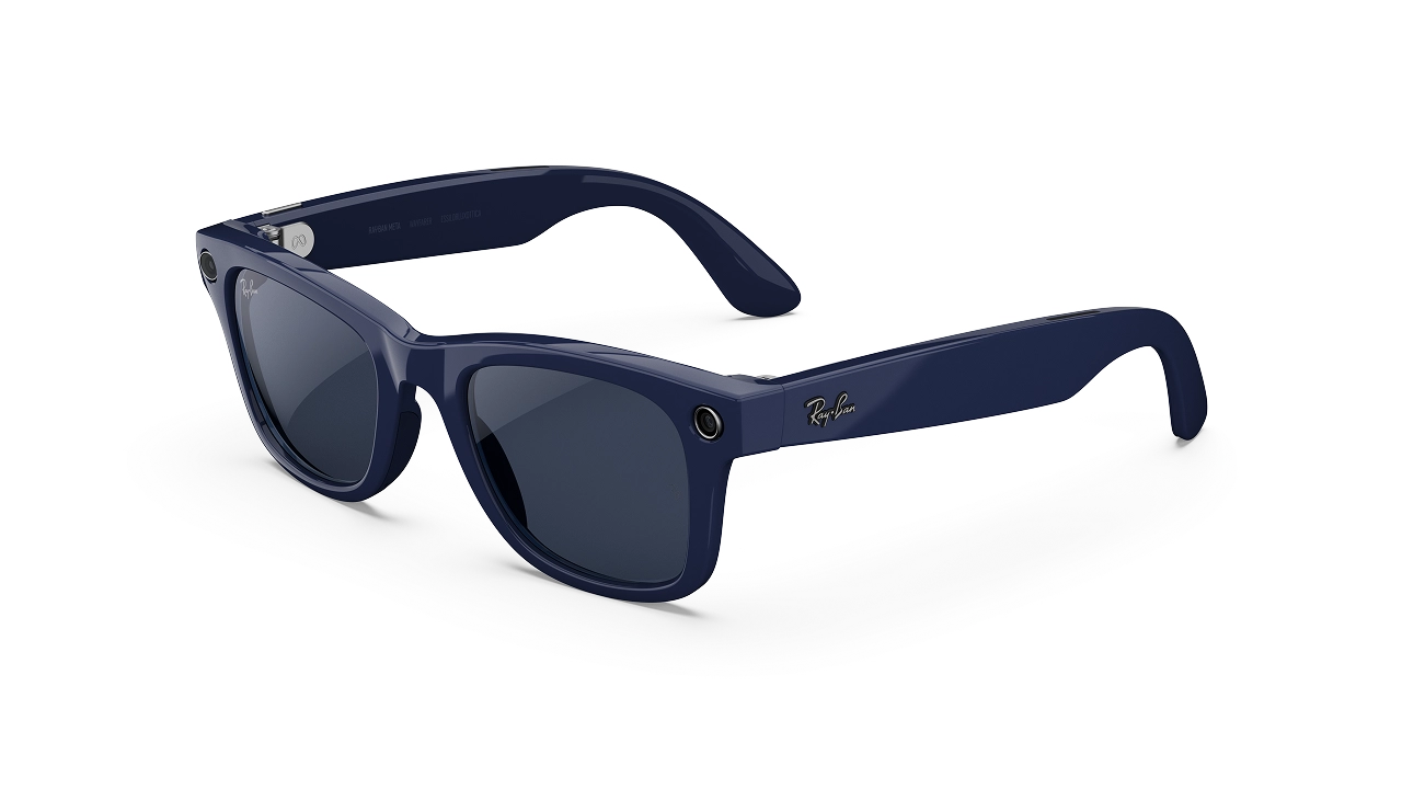 Side view of Ray-Ban Meta Wayfarer (Gen 2) glasses.