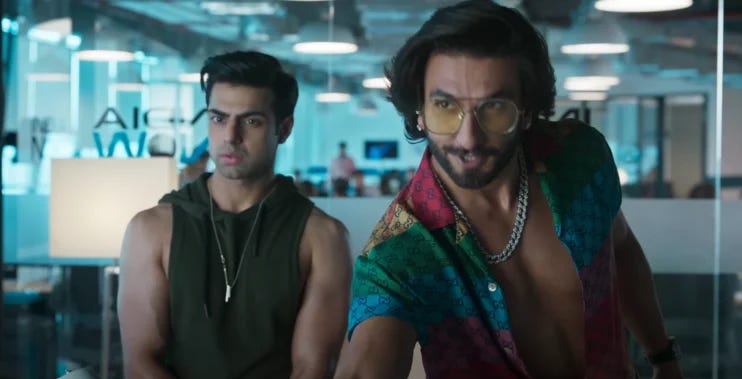 Ranveer Singh as Rocky Randhawa in Rocky Aur Rani Ki Prem Kahani