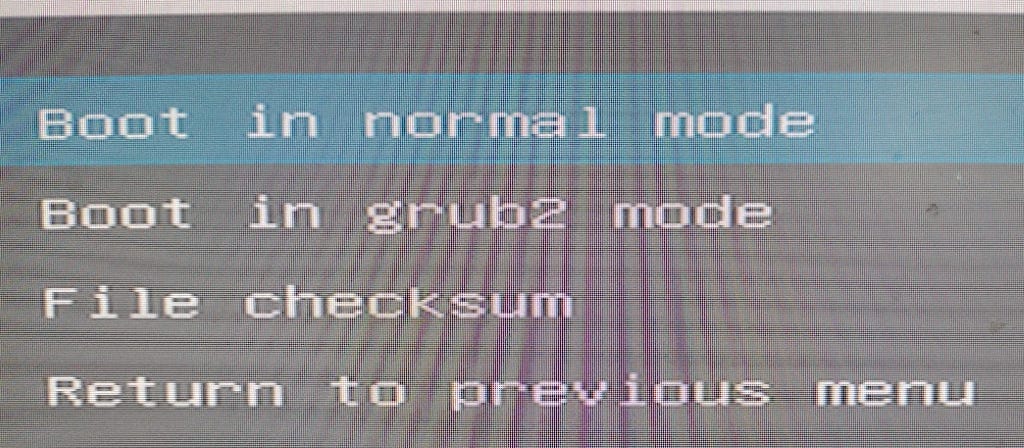 Boot
Boot
File
in normali mode
in grub2 Lrnode
Return iOùs =menu Boot
Boot
File
in normali mode
in grub2 Lrnode
Return iOùs =menu