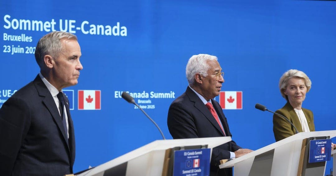 Two of Biggest U.S. Allies Just Made New Defense Deal—Without Trump |  Canadian Prime Minister Mark Carney unveiled the security and defense  partnership. : r/inthenews