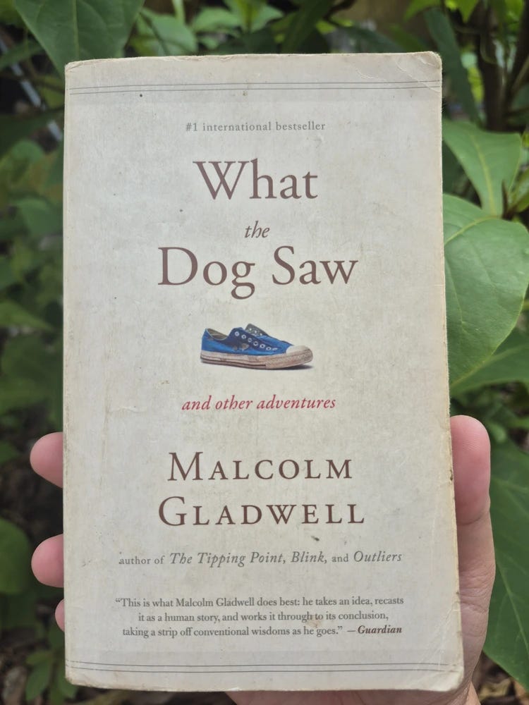 What the Dog Saw paperback book by Malcolm Gladwell