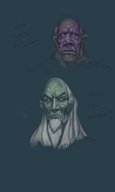 Random sketches and ideas for my world building