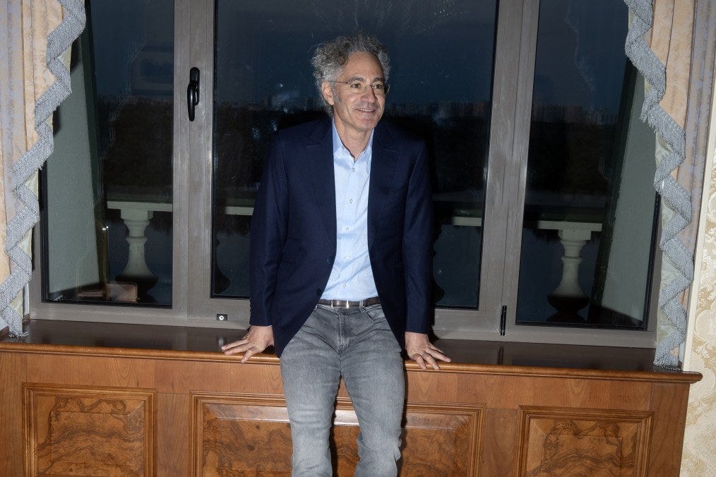 Palantir CEO Alex Karp during an interview with UNITED24 Media, May 12, 2026. (Source: UNITED24 Media/Joshua Olley) Palantir CEO Alex Karp during an interview with UNITED24 Media, May 12, 2026. (Source: UNITED24 Media/Joshua Olley)