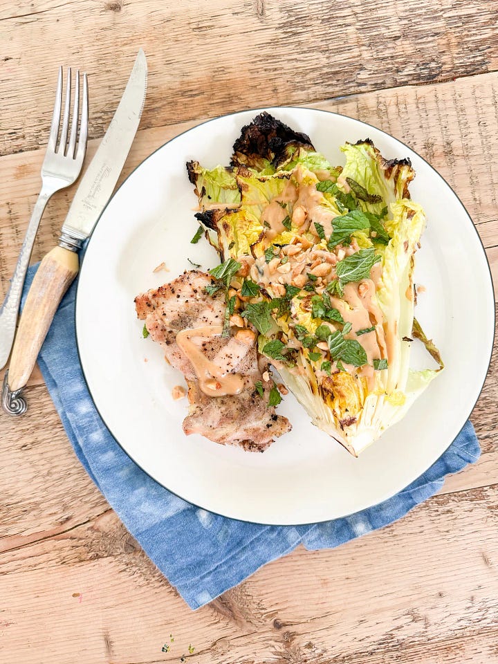 plate of easy Tostadas, a spring roll bowl with peanut sauce, goodies boxed Mac and cheese, Taylor Farms salad wrap, easy recipes made in 30 minutes