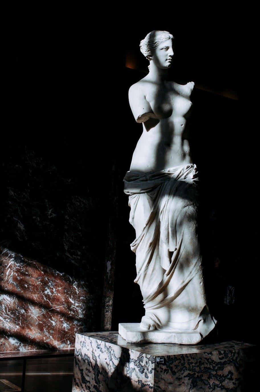 woman white statue