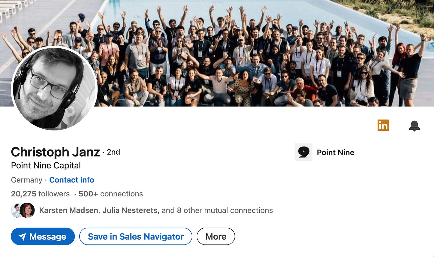 christoph janz b2b influencer