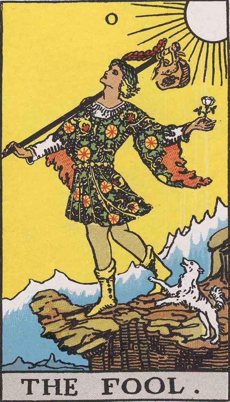 The Fool from the Rider-Waite tarot deck The Fool from the Rider-Waite tarot deck
