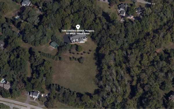 Overhead view of 7200 Covered Bridge Rd