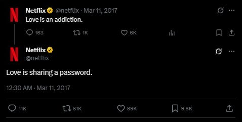 Netflix password sharing