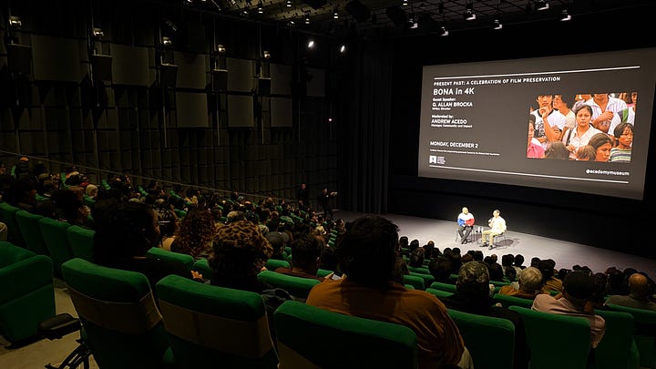 Images from movie screening of Bona at the Academy Museum of Motion Pictures 