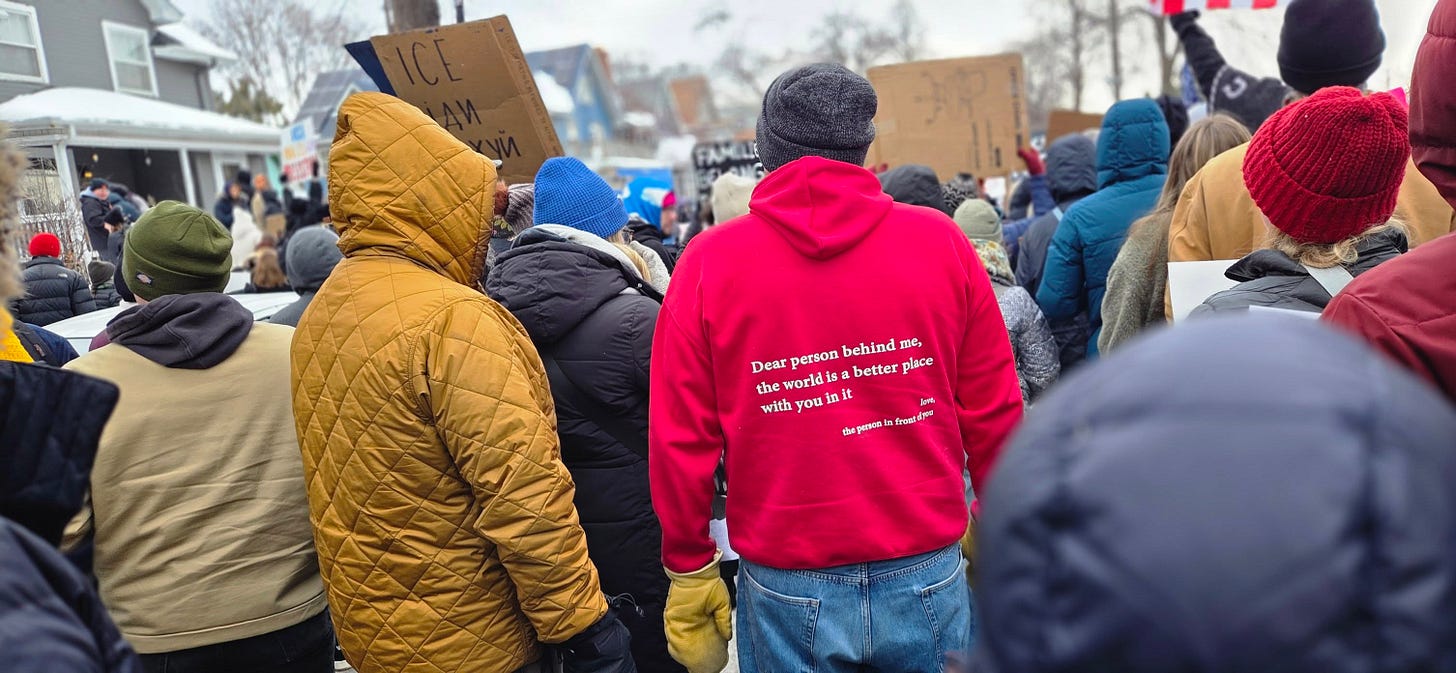 May be an image of crowd and text