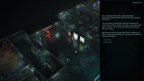 Screenshots of Colony Ship: A Post-Earth Role Playing Game.