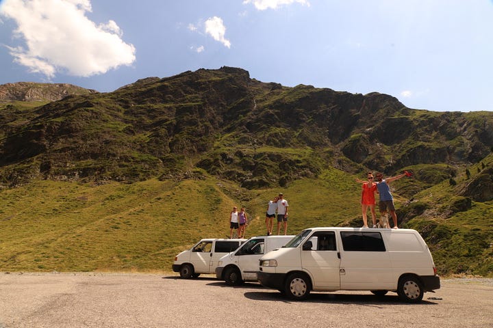 Life in a Van in the Pyrenees Mountains