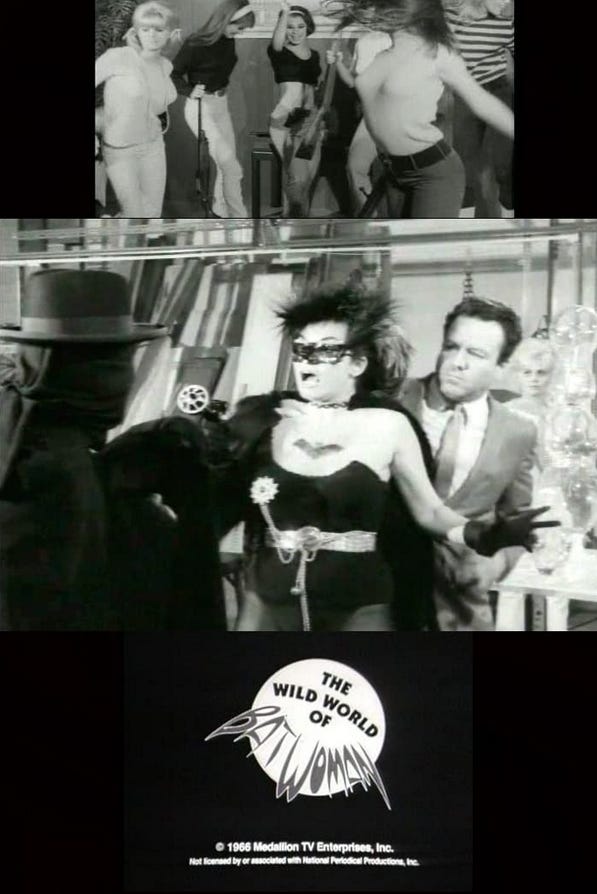 "The pointlessly named Batwoman and her bevy of Batmaidens fight evil and dance." - IMDB
