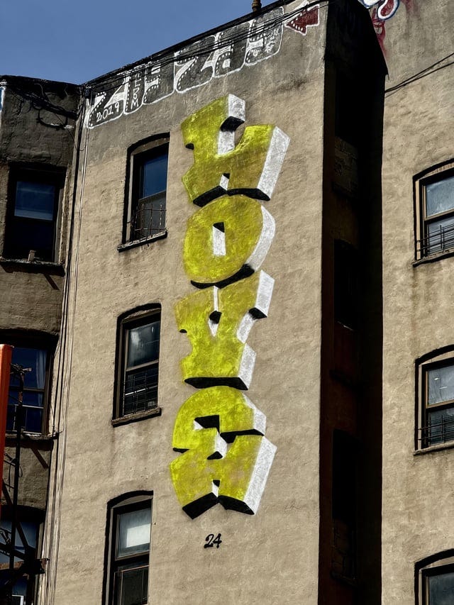 r/Graffiti - LOVE - LES, NYC