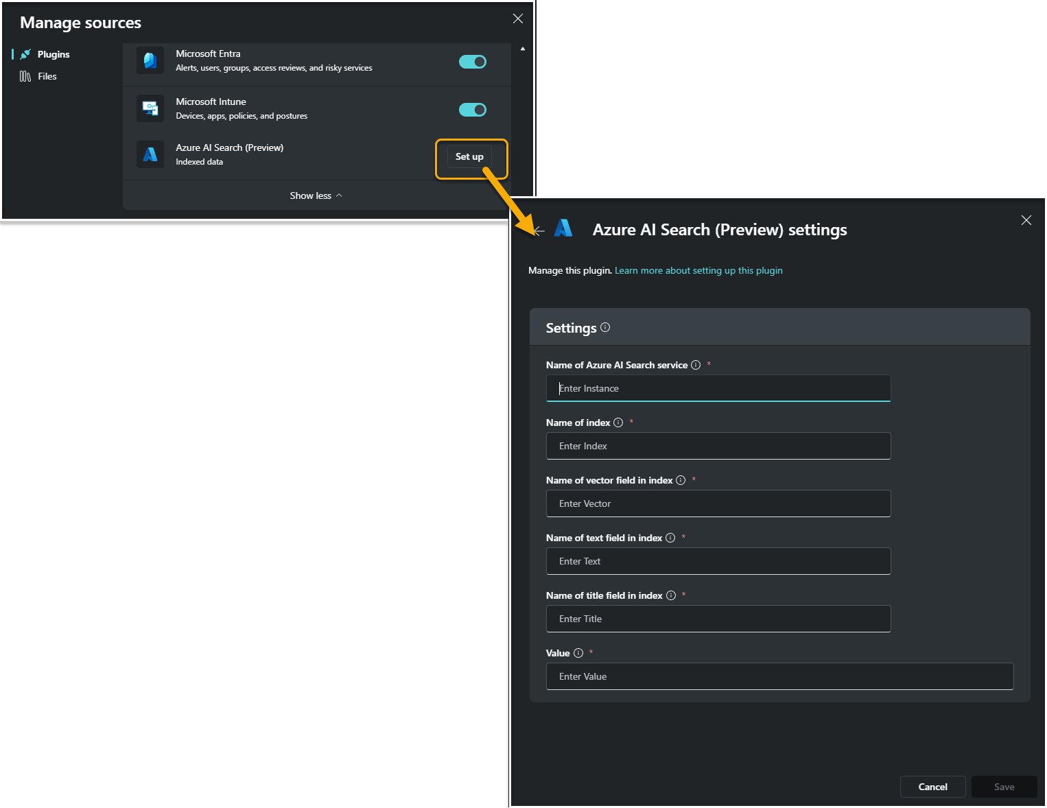 Using Azure AI Search with Copilot for Security