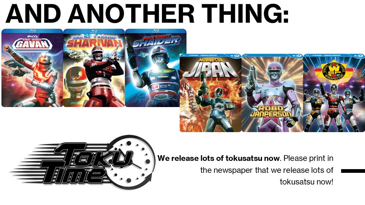 Discotek Licenses ANDROID KIKAIDER 01, KAMEN RIDER AMAZON & STRONGER