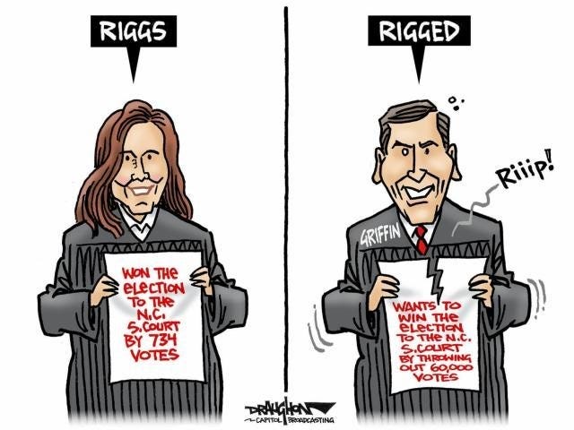 Cartoon of a cartoon of two people holding a sign

Description automatically generated