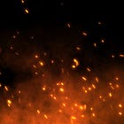 The machine burns down