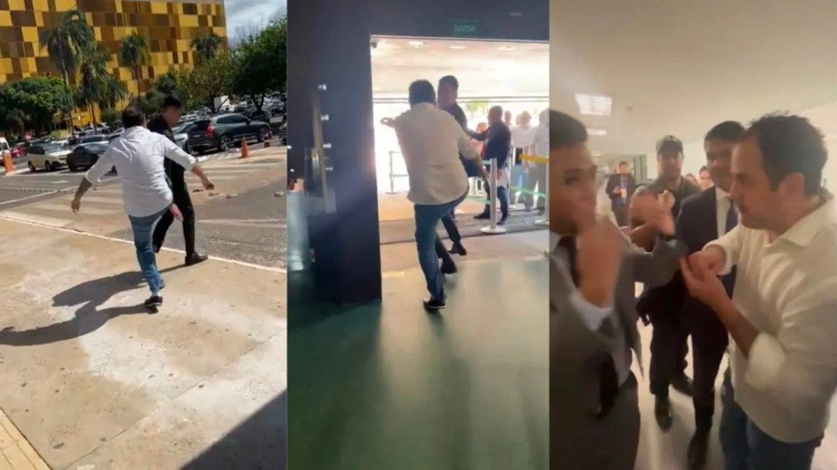 Glauber Braga, deputado apoiador de Lula, agride cidadão dentro da Câmara