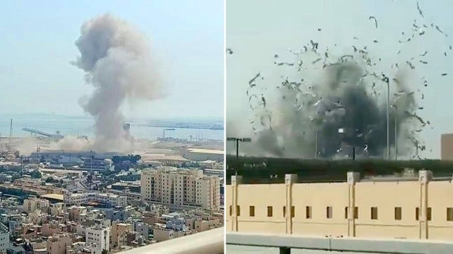 Bahrain hit by missile attack 'with US Navy's fleet headquarters targeted'  | News World | Metro News