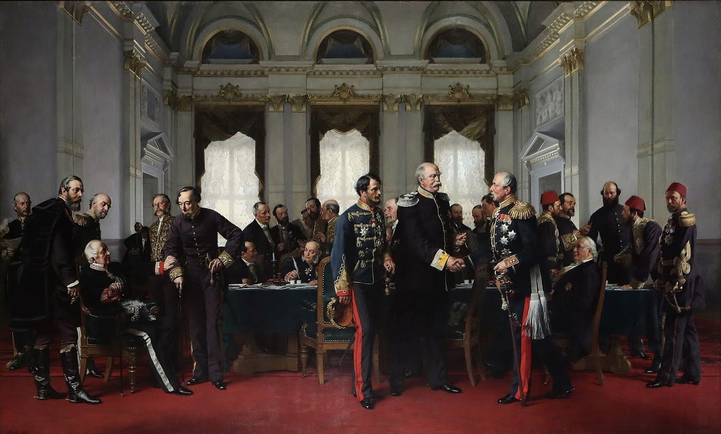A painting of the Congress of Berlin