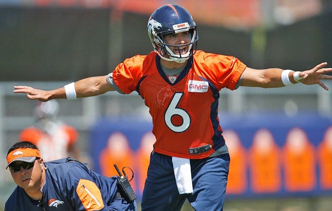 mark sanchez denver broncos starting offense mark sanchez denver broncos starting offense