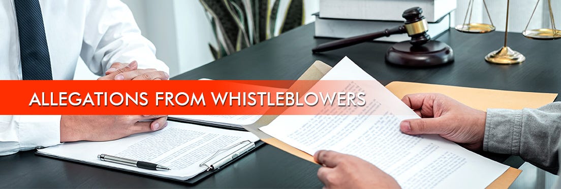The Open Nursing Journal - Allegations From Whistleblowers