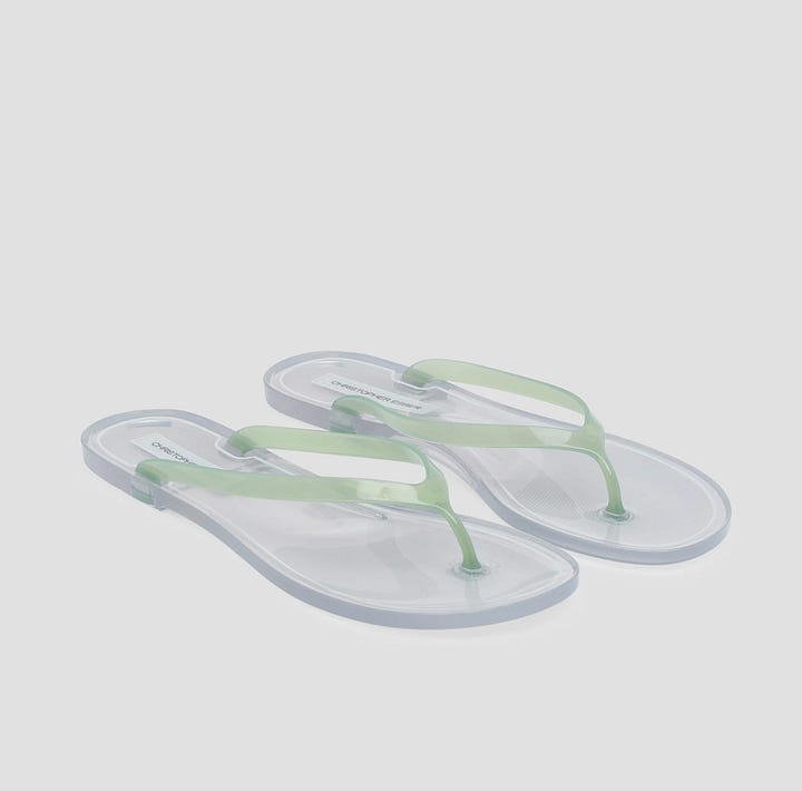 rubber thongs for summer by the beach viral and on trend
