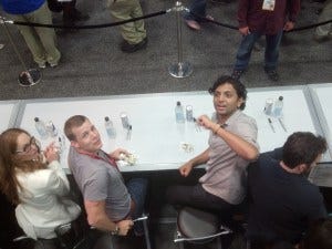 Wayward Pines signing from above