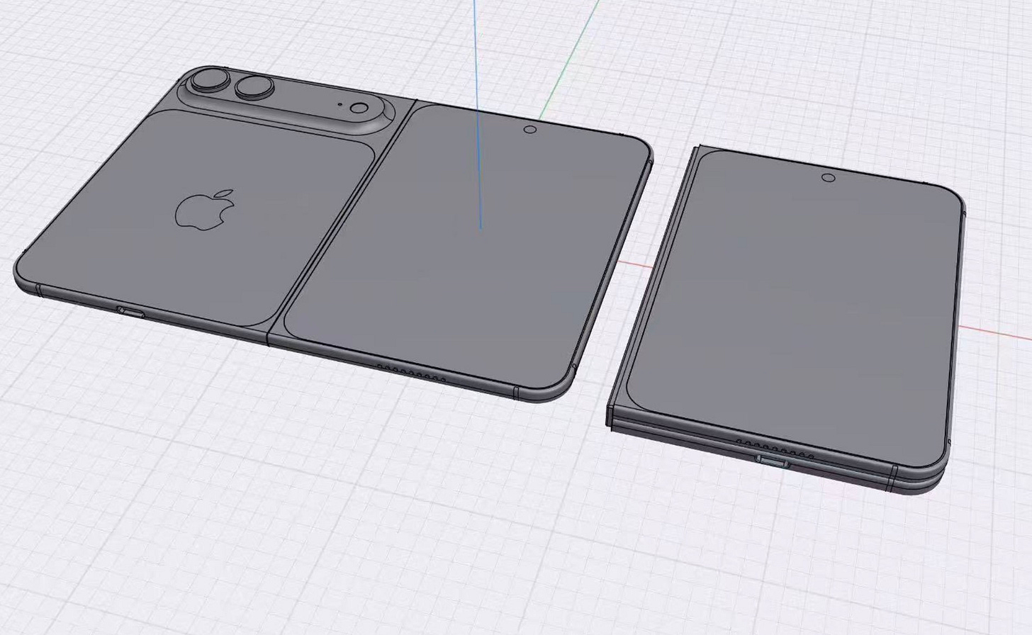 Des croquis du premier iPhone pliant ? - Source : Sonny Dickson