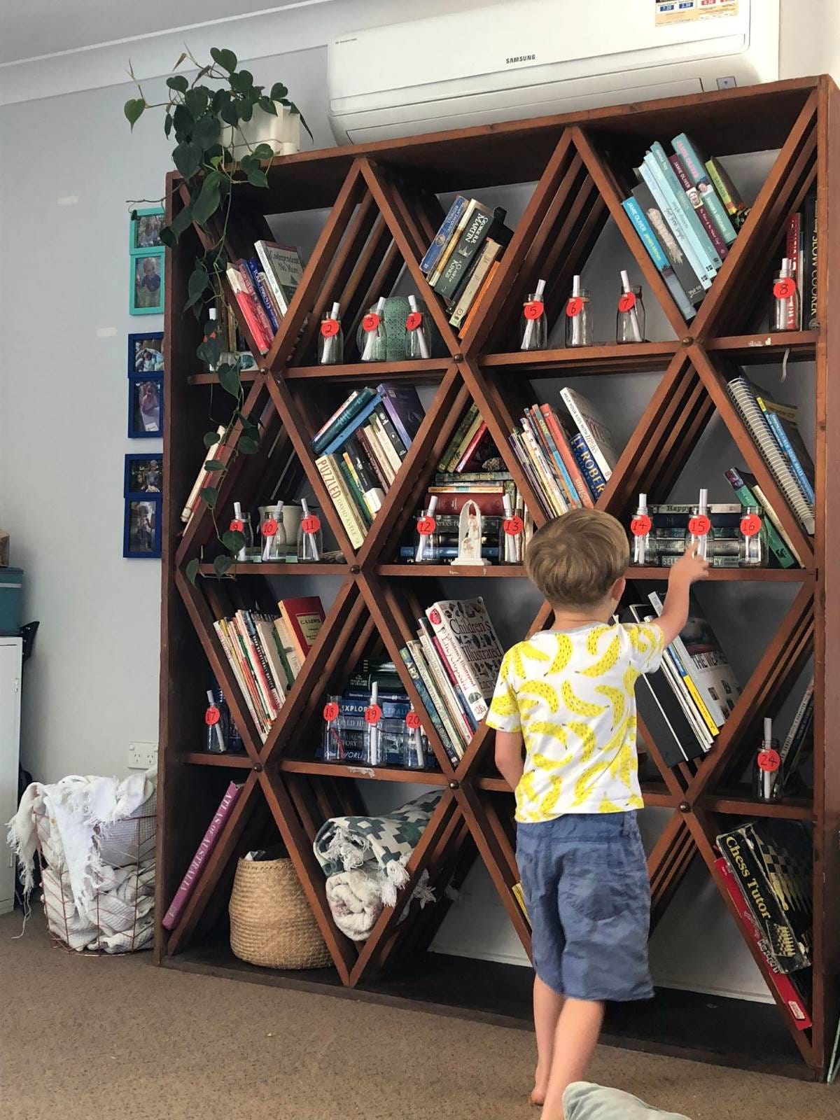recycled bottle advent calendar