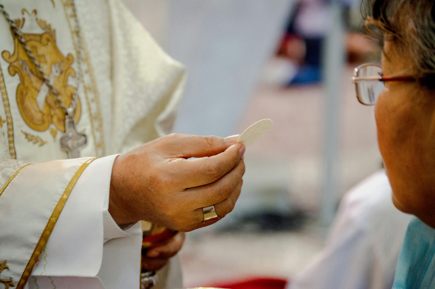 Woman Taking the Communion · Free Stock Photo