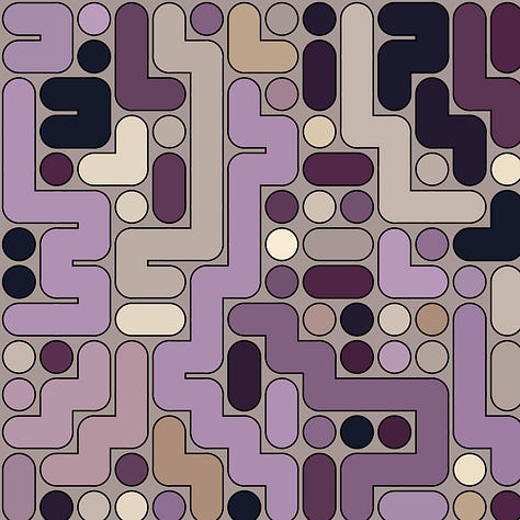 A collection of graphics with a purple theme