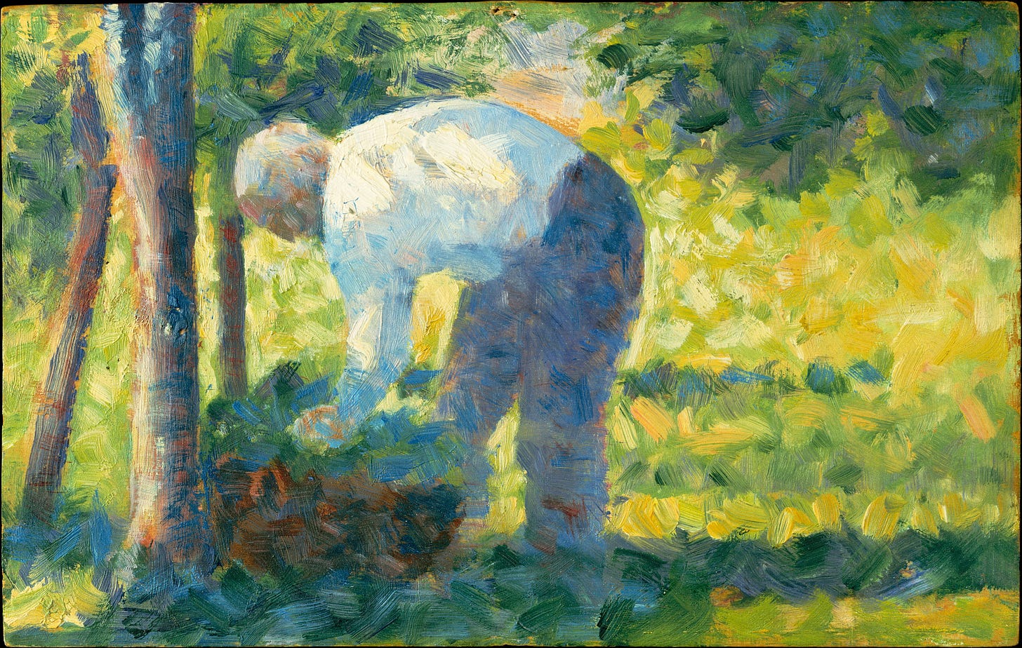 The Gardener, Georges Seurat (French, Paris 1859–1891 Paris), Oil on wood