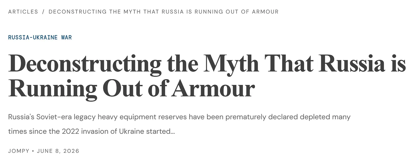 https://fronts.co/article/deconstructing-the-myth-that-russia-is-running-out-of-armour/