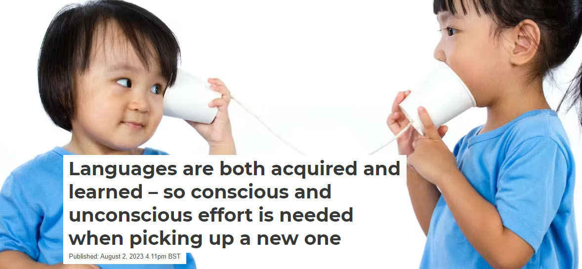 Learning vs Acquisition