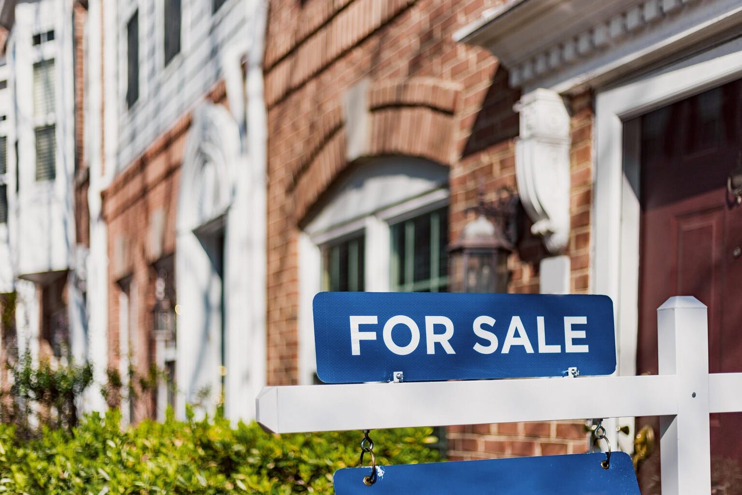 A for sale sign. A for sale sign.