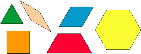 Standard pattern block shapes