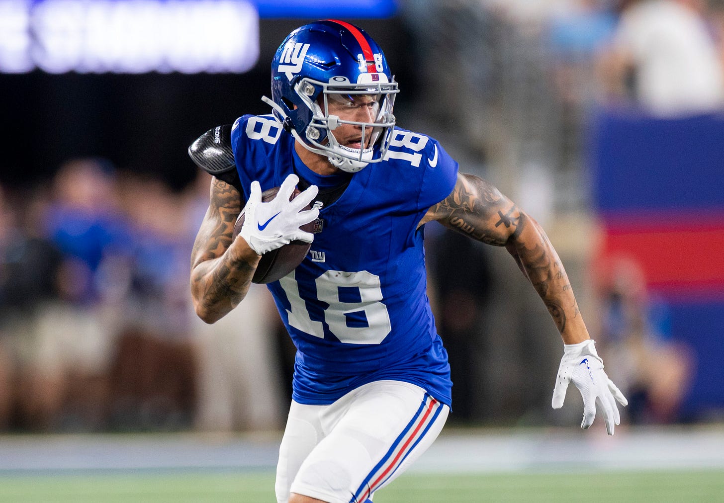 Isaiah Hodgins using 'other gifts' to stand out amid Giants weapons Isaiah Hodgins using 'other gifts' to stand out amid Giants weapons
