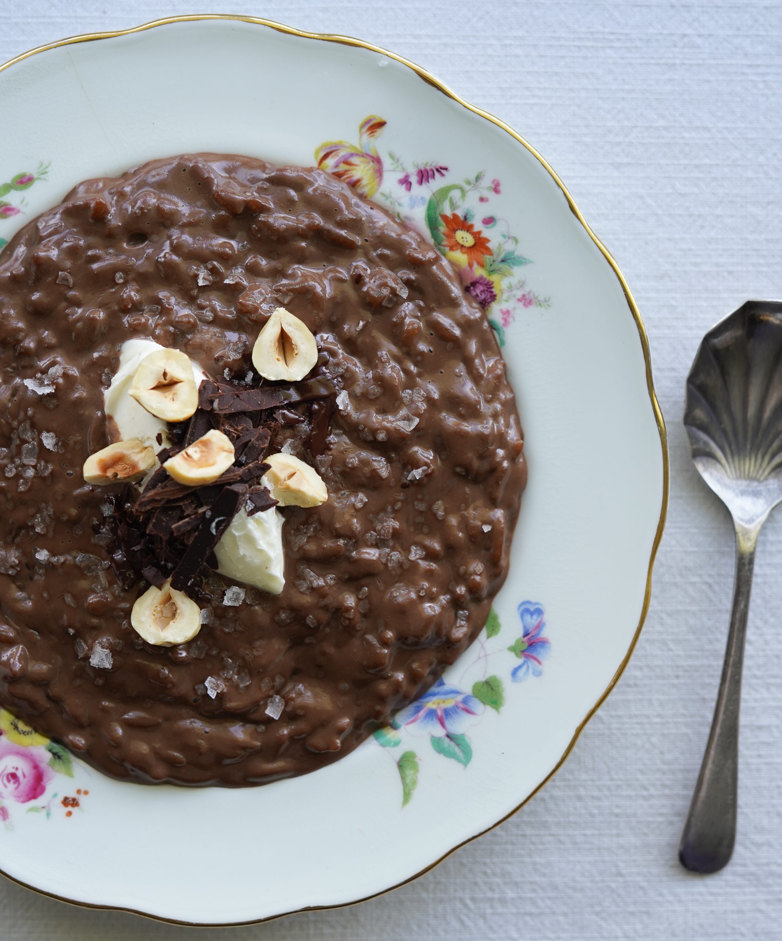 Chocolate rice pudding and my kitchen office