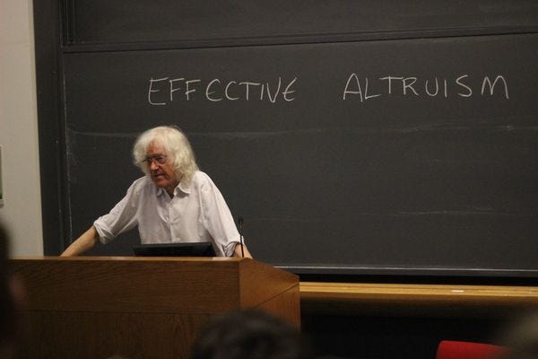 Derek Parfit lecturing at Harvard in 2015 ©Anna Riedl