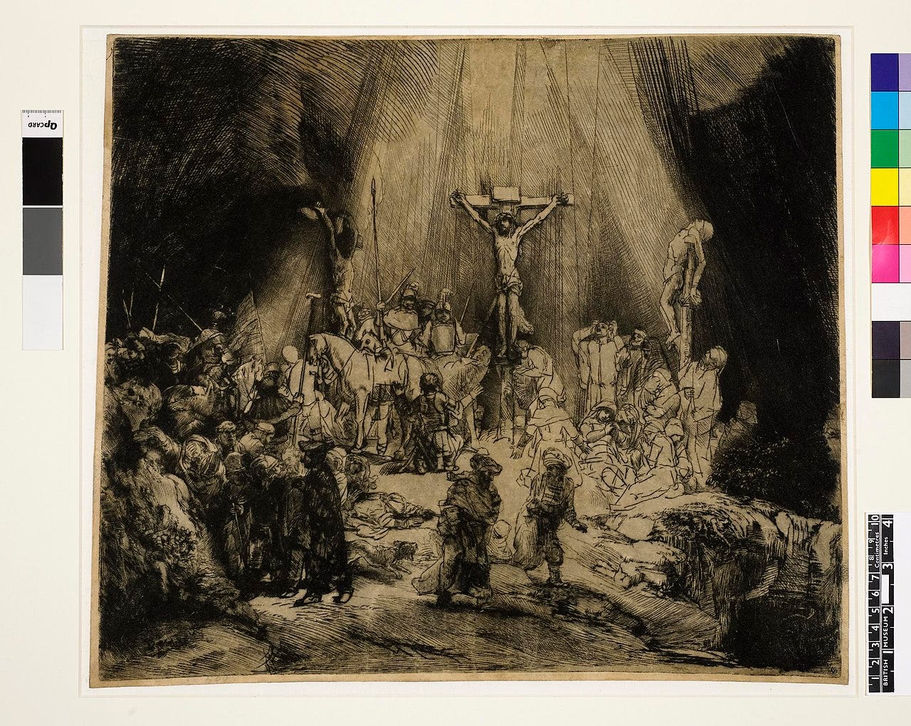Rembrandt Three Crosses drypoint Rembrandt Three Crosses drypoint