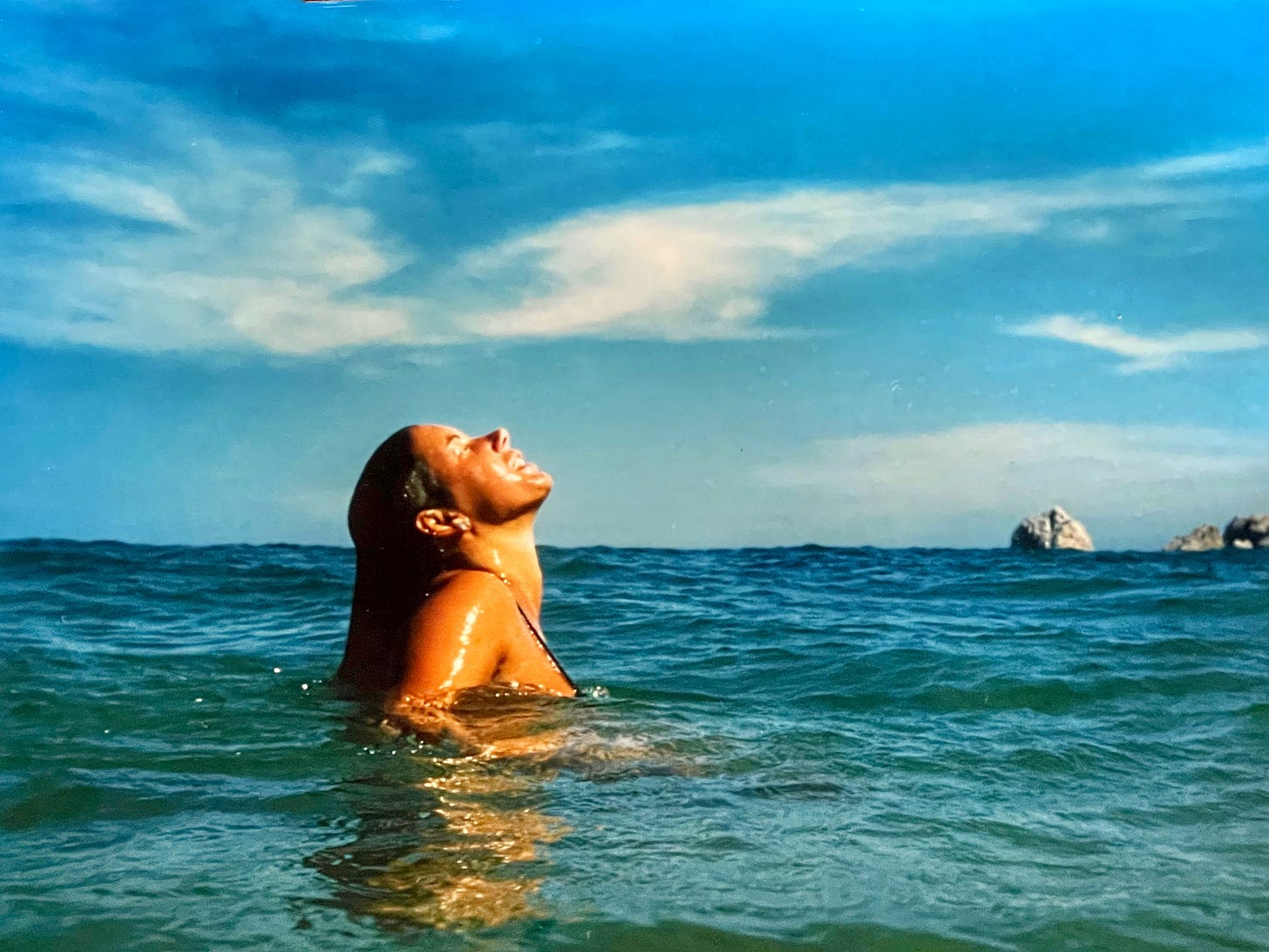 girl in ocean